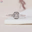 Emerald Cut Diamond Engagement Ring Real IGI Certified Lab Grown Diamond Ring 2 Stone Anniversary Ring Unique Emerald Diamond Proposal Ring