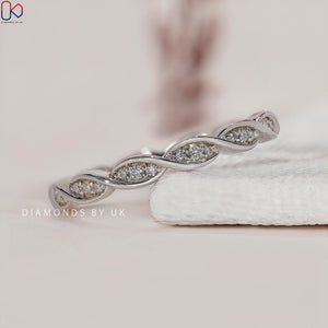 Diamond Eternity Band – Twisted Rope Design