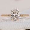 Oval Shaped Engagement Ring featuring a stunning solitaire ring design.
