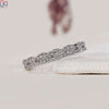 Buy diamond band and choose a double row wedding band style.
