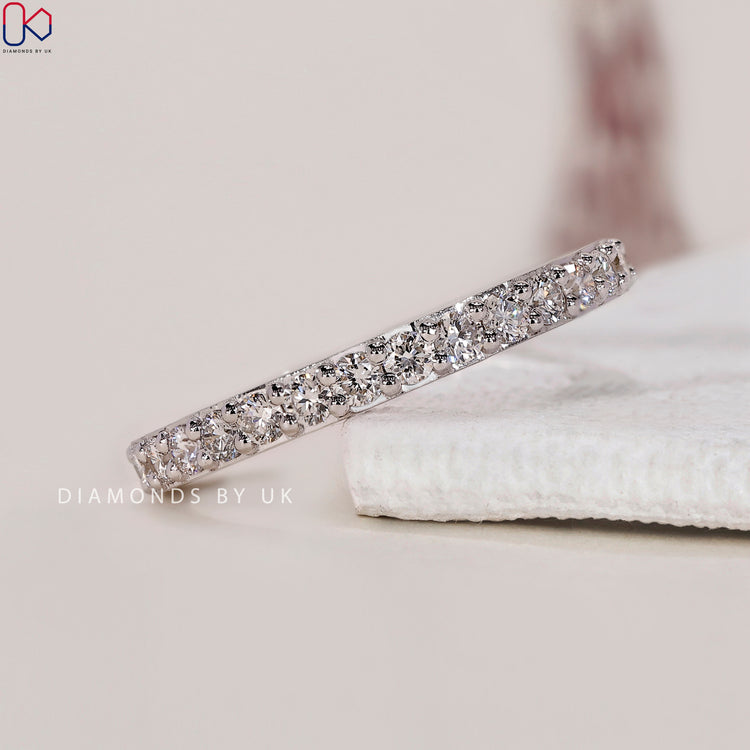 Lab Grown Diamond Wedding Band offering beauty and sustainability with every sparkle.
