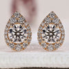 Halo earrings with a brilliant shine for an elegant touch.
