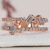 Stunning Double Row Diamond Wedding Band with sparkling brilliance.
