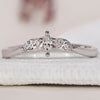 Elegant marquise wedding band with intricate design and flawless craftsmanship.
