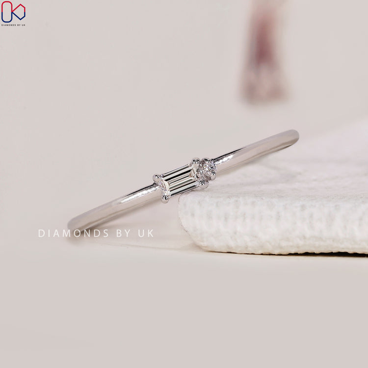 Morse code wedding band combined with handmade band for uniqueness.
