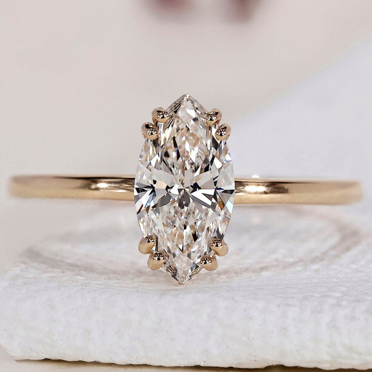 Marquise Engagement Ring – Solitaire Setting