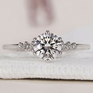 7 Stone Round Cut Diamond Ring