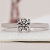 Solitaire Engagement Ring with a stunning round cut diamond.
