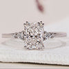 Lab Grown Diamond in a radiant cut diamond ring for eco-friendly elegance.