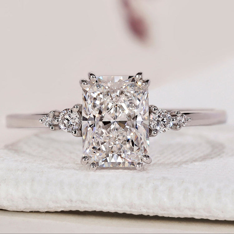 5 Stone Radiant Cut Diamond Ring