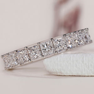 Channel Set Eternity Band – Princess Cut Diamond