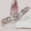 Claddagh Engagement Ring with a stunning diamond.
