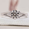 Split Shank Engagement Ring with a unique design.