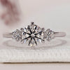 Three Stone Diamond Ring in White Gold.
