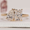 Toi et moi ring in prong setting.
