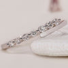 Elegant Bypass Wedding Band with a modern and sleek design.