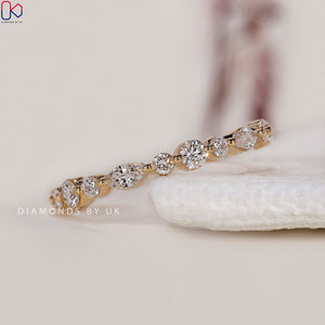 Full Eternity Band – Round and Marquise Diamonds