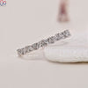 Marquise and round wedding band for timeless elegance.

