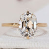 Elongated Cushion Cut Diamond Ring in a sleek setting.