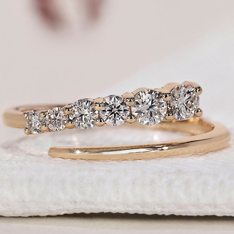 Yellow Gold Wedding Band – Open Gap