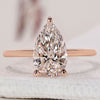 Pear Solitaire Engagement Ring with a brilliant sparkle.
