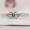 3 Stone Diamond Ring featuring sparkling diamonds.
