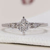 White Gold Princess Cut Engagement Ring
