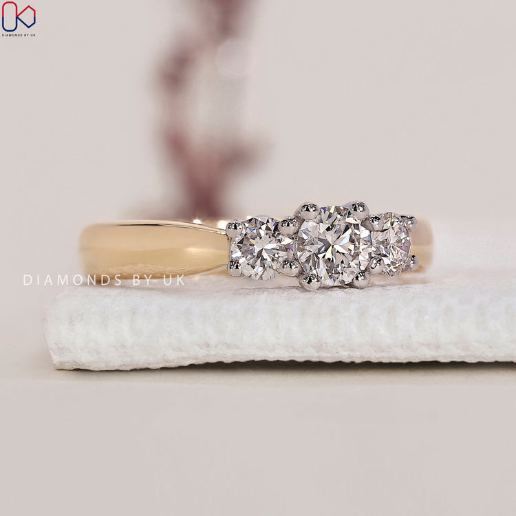 Prong setting engagement ring for maximum brilliance.
