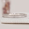White gold wedding band with High Polish And Shiny Polish band.