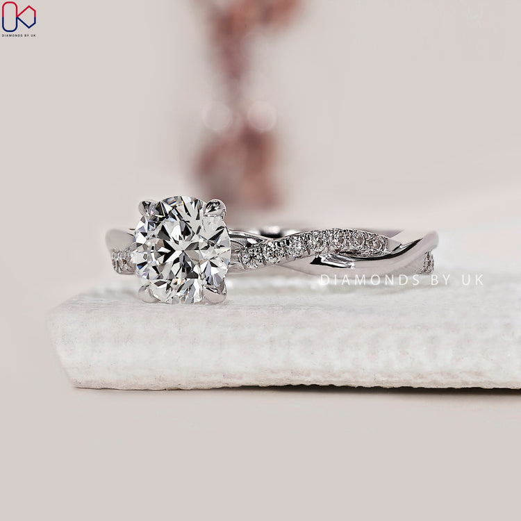 Customize ring with Lab Grown Diamond Ring.
