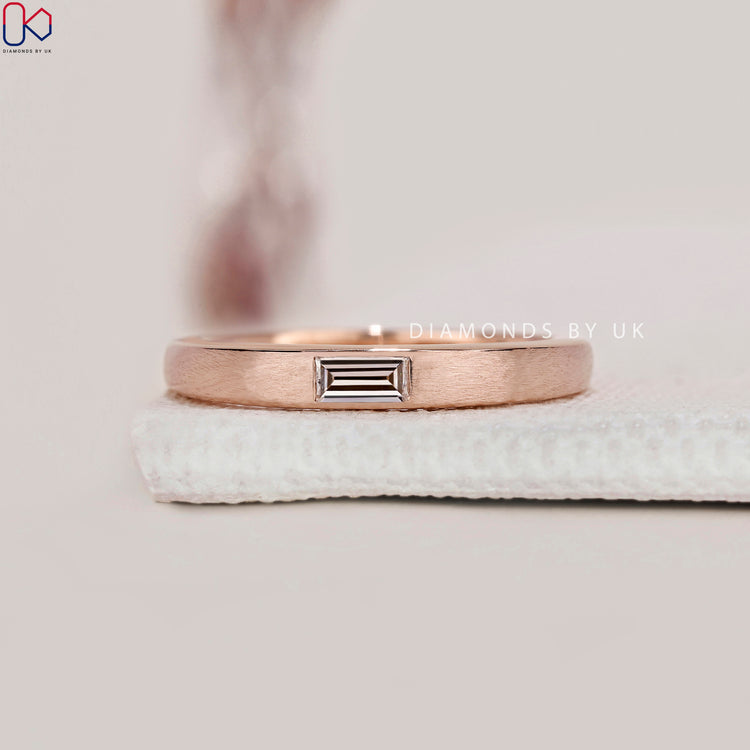 Handmade band with matt finish and subtle texture.
