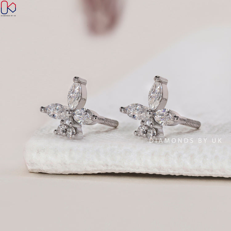 Lab grown diamond earrings with exceptional brilliance and beauty.
