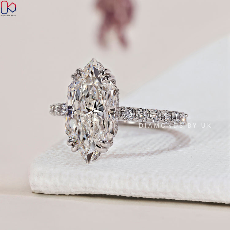 Lab Grown Diamond set in a beautiful ring design.
