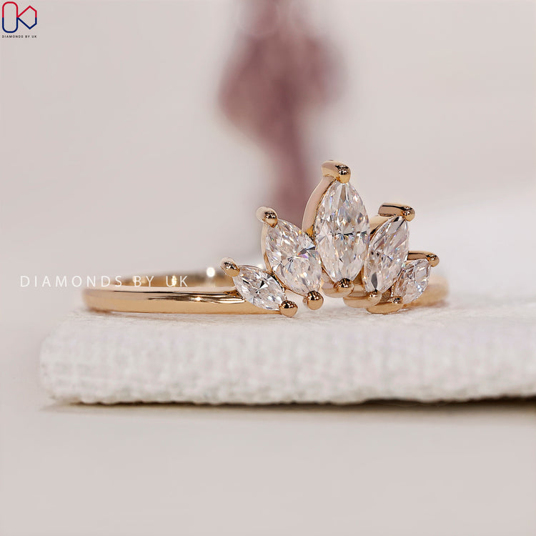 Lab Grown Diamond wedding band offering ethical sourcing and stunning clarity.