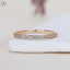 Genuine Lab Diamond Ring Solid White Yellow Rose Gold Baguette Wedding Band Gold Eternity Ring for Women Dainty Stackable Ring for Her