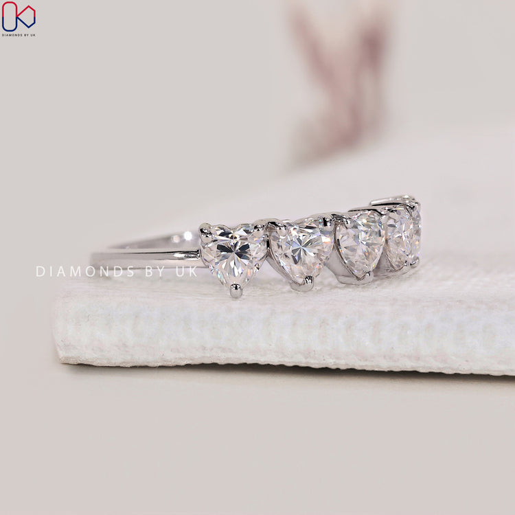 Five stone wedding band for a stunning sparkle.

