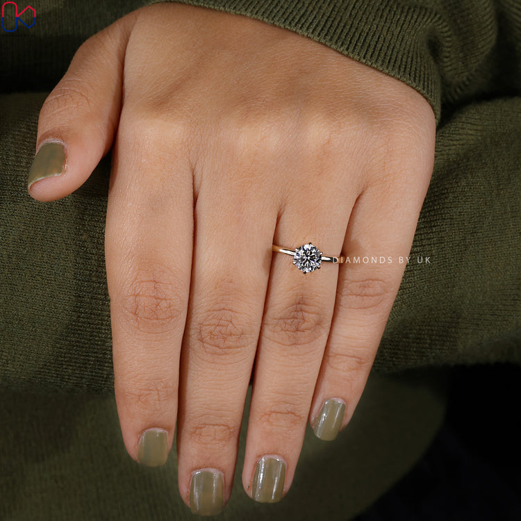 Handmade ring and 6 claw prong setting.
