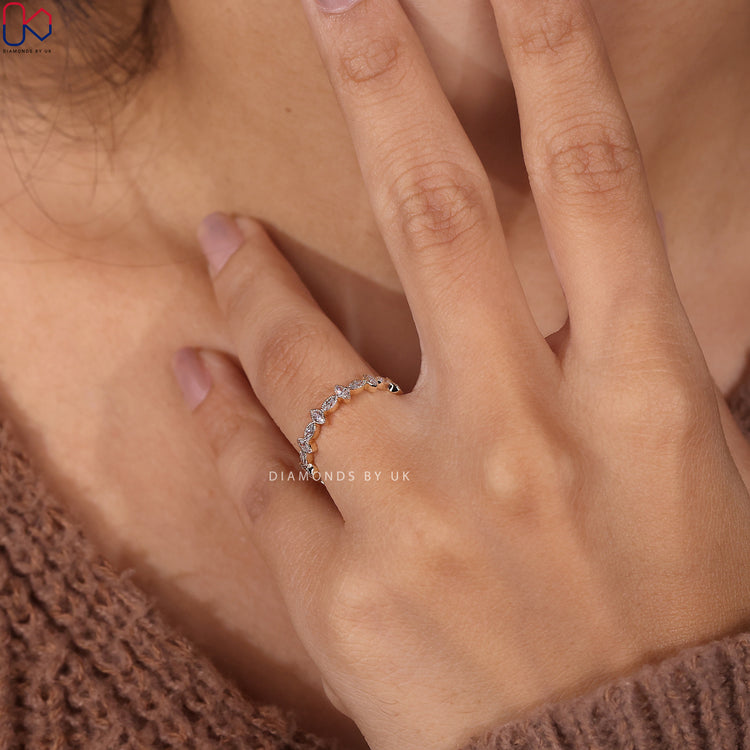 Diamondsbyuk band in bezel set with Lab Grown Diamond
