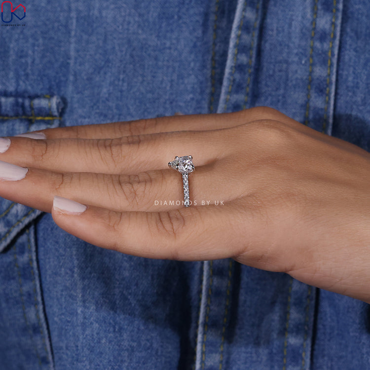 Buy Engagement Ring with IGI Certified Lab Grown Diamond.
