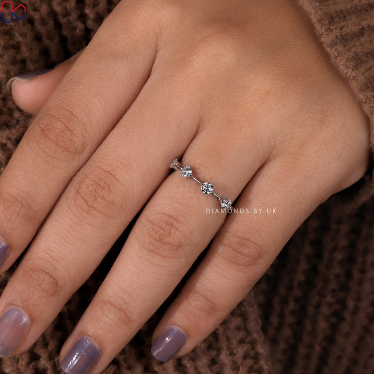 Lab grown diamond offering sustainable luxury.
