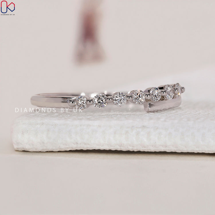 Lab Grown Diamond wedding band combining ethical sourcing with stunning beauty.