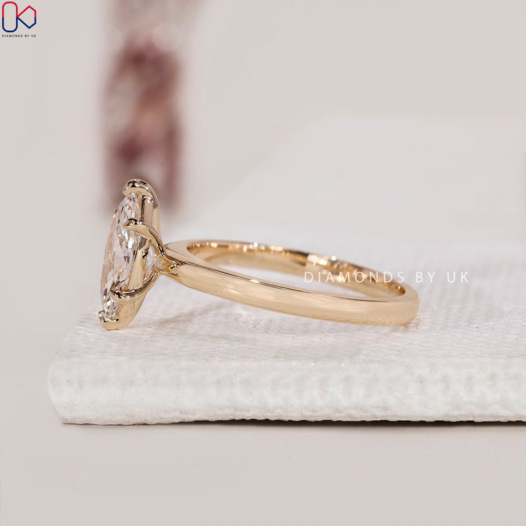 Lab-grown diamond ring for ethical brilliance.
