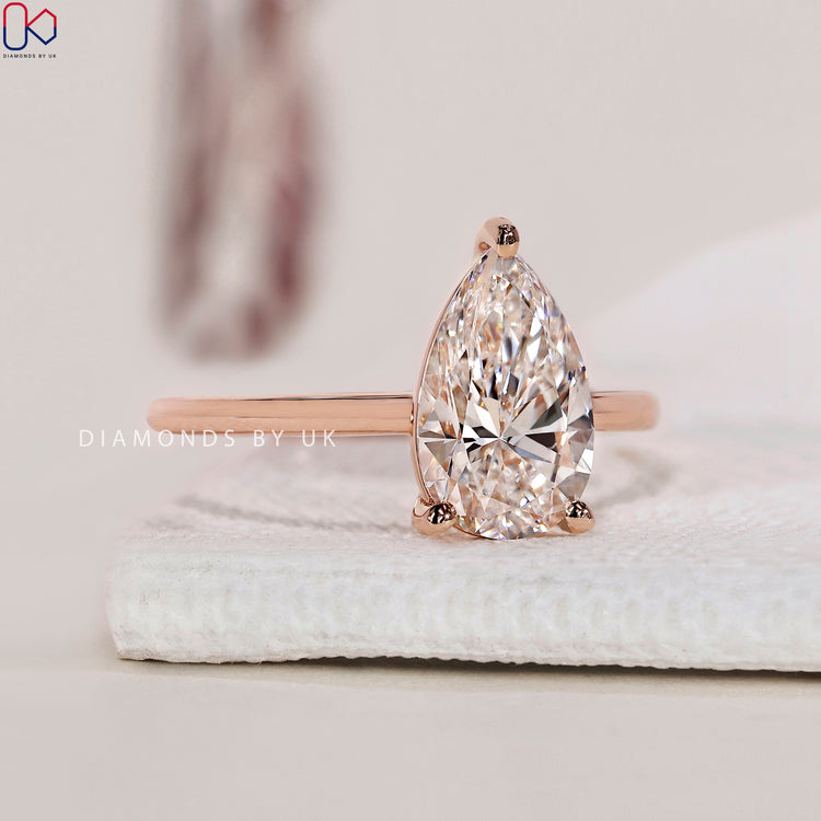 Stunning Rose Gold Engagement Ring for a romantic touch.
