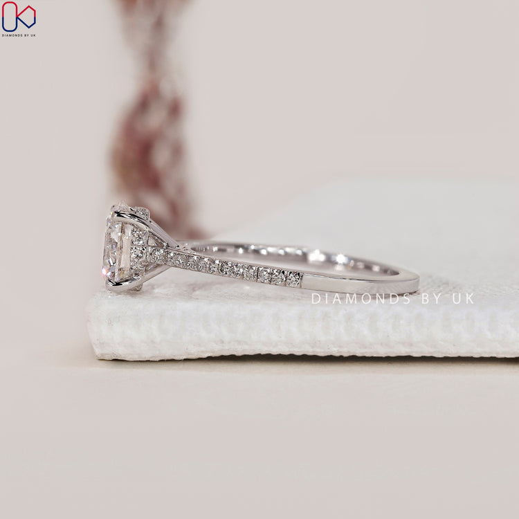 Buy engagement ring with lab grown diamond.
