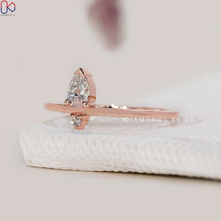 Rose gold band handmade with expert craftsmanship.
