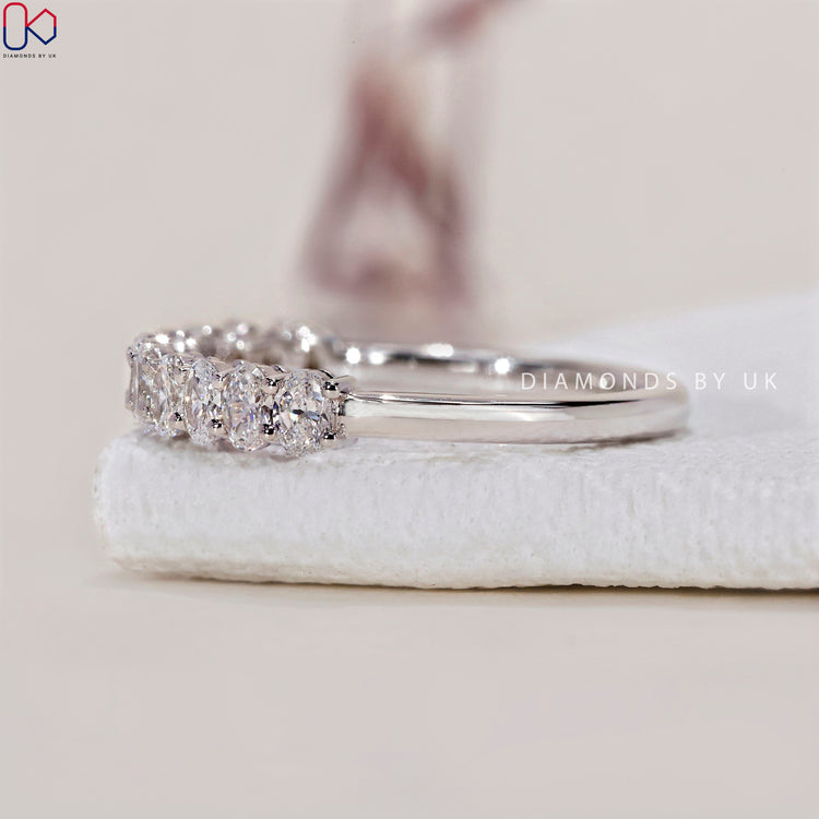 White gold wedding band crafted for a modern and sophisticated style.
