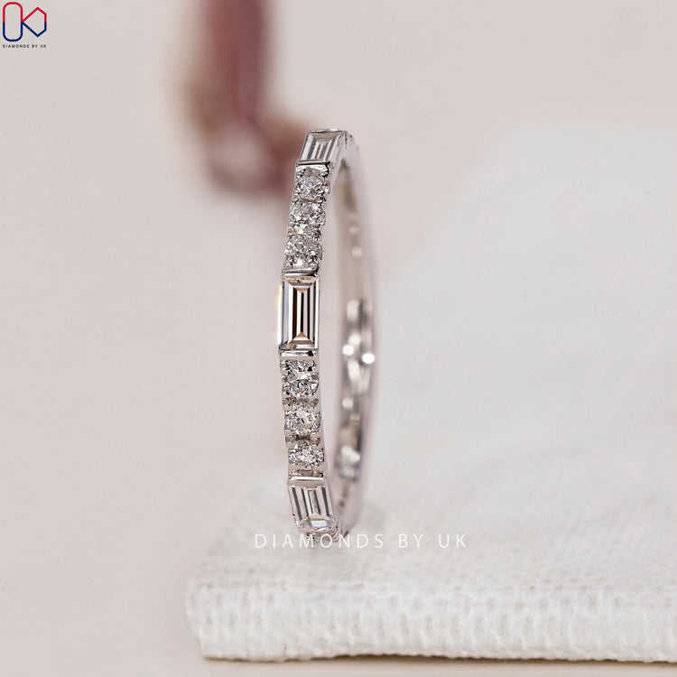 DiamondsbyUK band crafted with mixed diamond shapes.
