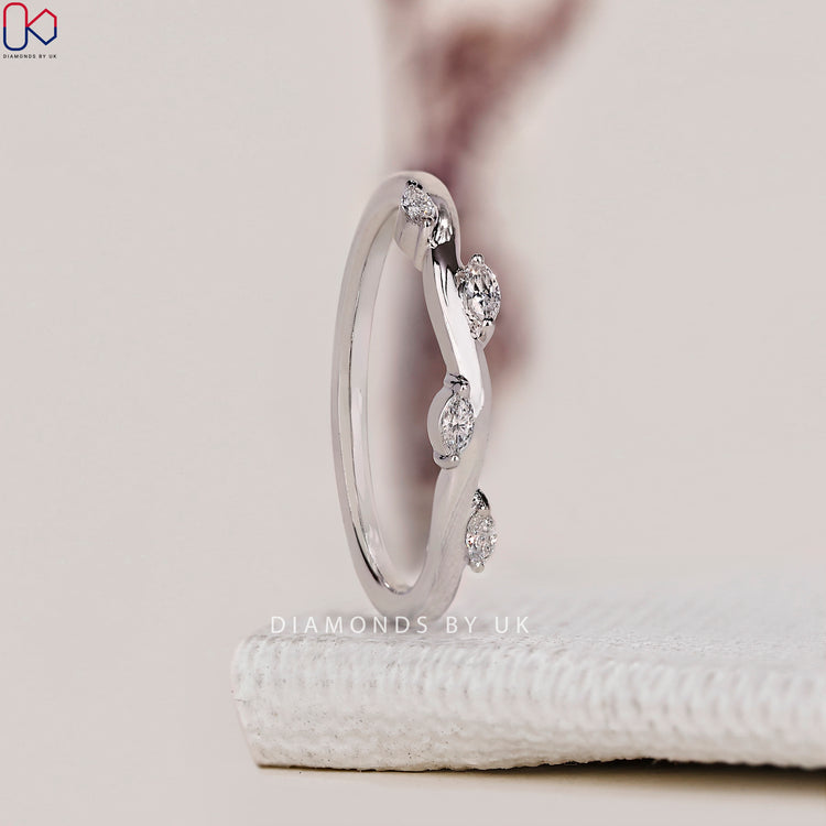 Minimalist wedding band showcasing simple yet elegant craftsmanship.