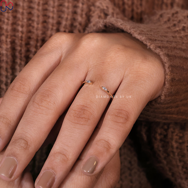 Buy diamond band in a cuff wedding band style from Diamondsbyuk
