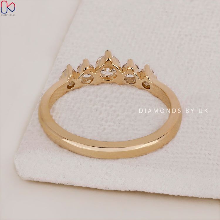 Minimalist wedding band perfect for those who love simple, elegant designs.
